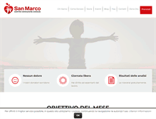 Tablet Screenshot of donatori-sanmarco.it